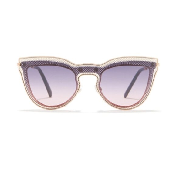 Valentino 34mm Individual Cat Eye Sunglasses Rose gold gradient - Picture 1 of 13